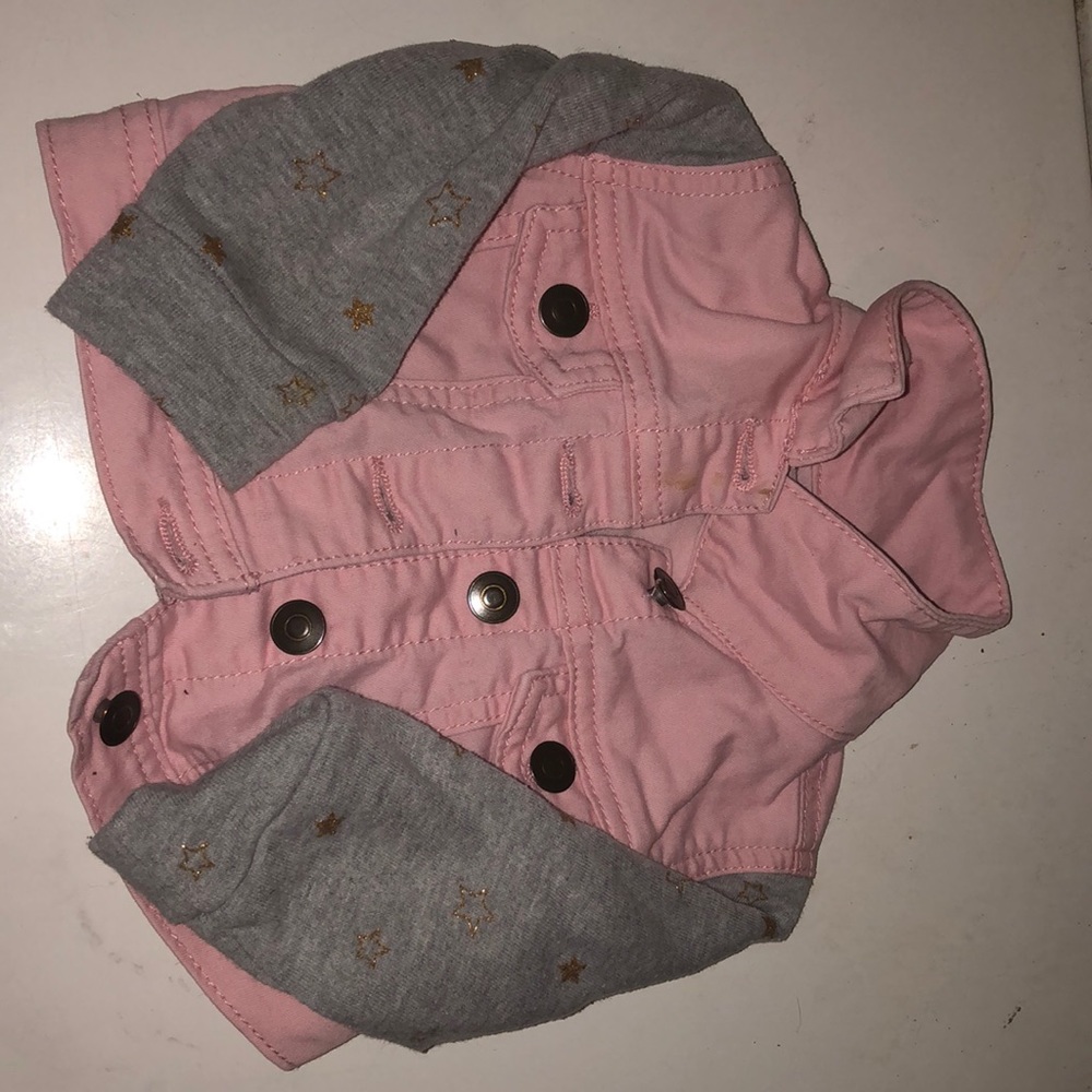 Infant pink Jean Jacket size 6-9 Months
